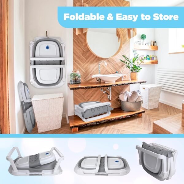 FIND-4: Collapsible Baby Bathtub with Thermometer - Image 2