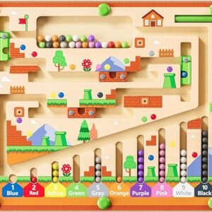 Find-16: Montessori Toys,Magnetic Color and Number Maze