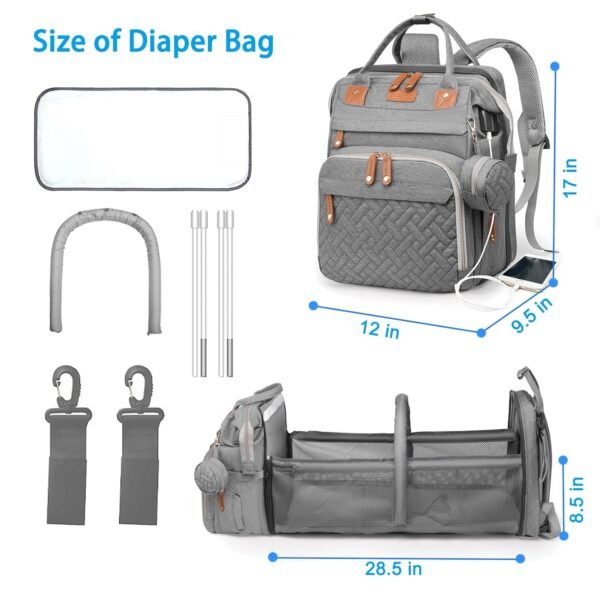 Find-11: Baby Diaper Bags with Changing Station - Image 3