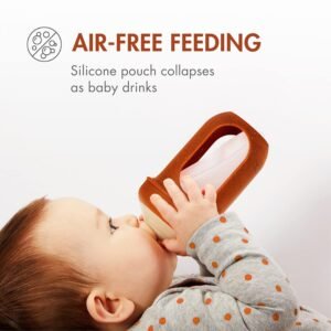 Find-8: Boon Nursh Reusable Silicone Pouch Baby Bottles